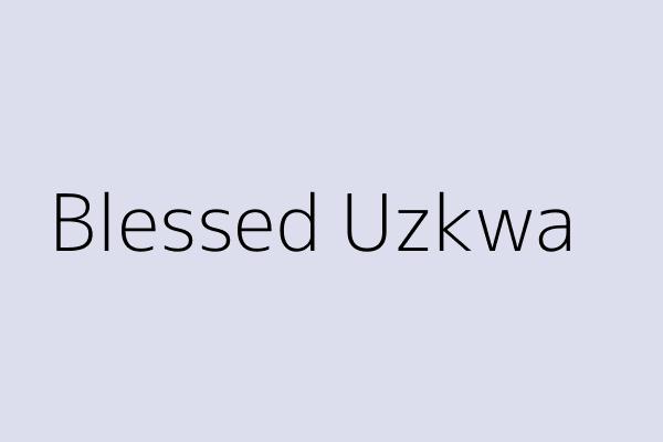 Blessed Uzkwa